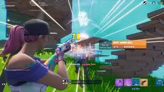 Fortnite 7 kill solo win. Beach bomber skin. Defensive building
