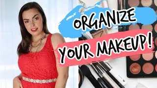 ORGANIZE MAKEUP IN SMALL SPACE | Makeup Organization | Glam Life by Meg