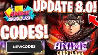 🎈[UPD 8.0] ALL NEW BLACK CLOVER UPDATE 8.0 CODES FOR ANIME CARD CLASH! ROBLOX ANIME CARD CLASH CODES
