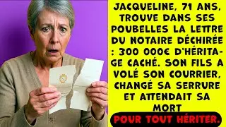J'ai trouvé l'enveloppe déchirée - mon fils a changé MA serrure et attendait que je MEURE