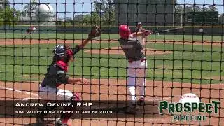 Andrew Devine Prospect Video, RHP, Simi Valley High School Class of 2019