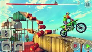 bike stunts master game play video - Android games- 2023. #kids #game #youtube #gameplay