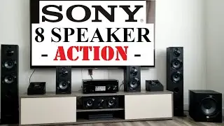 Система объемного звучания SONY 7.1, полная конфигурация дисплея, 8 динамиков, 7.2-канальная STR-DN1080
