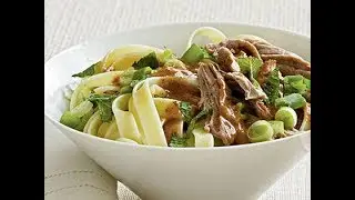 Noodles with Roast Pork and Almond Sauce  | Live