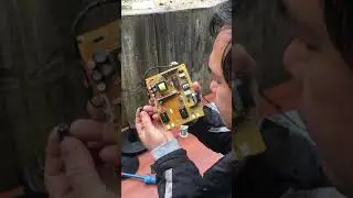 How to repair computer monitor won’t come on capacitor blotted problem part 1
