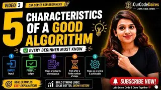 5 Characteristics of an Algorithm | DSA for Beginners |  Explained with Real-Life Examples