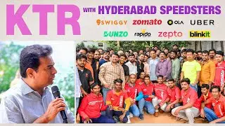 Minister KTR Chit Chat With Delivery Boys | Hyderabad | Telangana Elections 2023 | RED TV