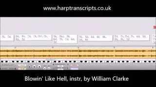 harptranscripts file for Blowin' Like Hell by William Clarke