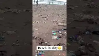 Dirtiest Beach - Expectations vs Reality #beach #shorts #ytshorts #mumbai #expectationvsreality