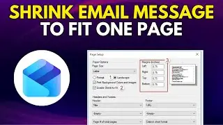How To Shrink Email Message To Fit One Page When Printing In Outlook (Best Method)