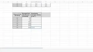 Google spreadsheets tutorial for physics
