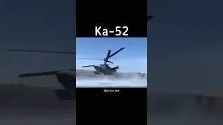 Russian Ka-52 helicopter over the river #shorts #ka52