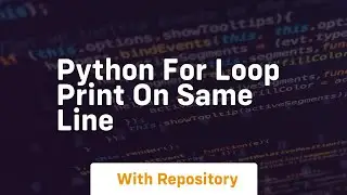 python for loop print on same line