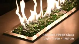 Modern Outdoor Products - American Fireglass - Recycled - Medium - Light Green