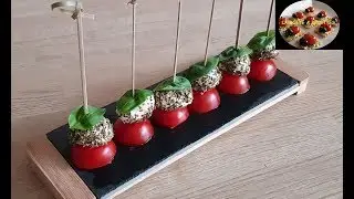 Mini brochettes &agrave; l'italienne - APERITIF DINATOIRE - LA BOITE A RECETTES