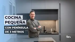 📏 Cocina pequeña bien aprovechada | Barra XL, electrodomésticos ocultos y desayunador independiente