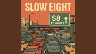 Slow eight traffic jams in Warsaw