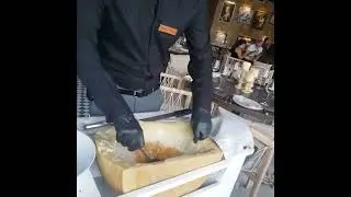 Alfredo Pasta served tableside at Nicoletta Italian restaurant Cancun