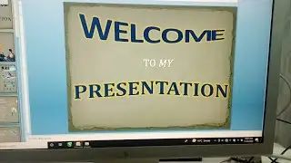 Power Point Presentation || WELCOME TO MY PRESENTATION😍 || Power Point || Ms word || Ms Exel