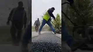 When a karen wants a speed bump 🤣🤣🤣 #shorts #karen #construction