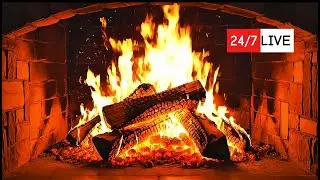 🔥 Ultra Realistic Fireplace 4K Ultra HD. Cozy Crackling Fire Sounds for Deep Sleep & Relaxation