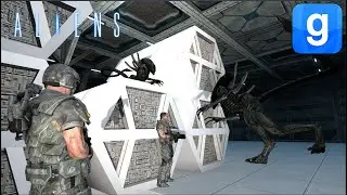 Xenomorphs VS Marines Fight Alien Hordes Defense Fun Garry's Mod