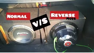 Part 3: Reverse mount vs normal mode subwoofer setting