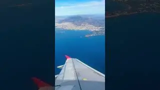 Plane landing. Beautiful view. Athens. Greece 🇬🇷🇬🇷🇬🇷