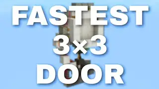 Fastest 3&times;3 slime block piston door in Minecraft Bedrock Edition | 0.3 sec opening time