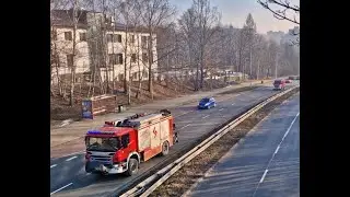 [Alarmowo] 331[S]43 Scania P450 i 331[S]64 MB Sprinter 319 CDI - JRG Nr 1 udają się do zdarzenia.