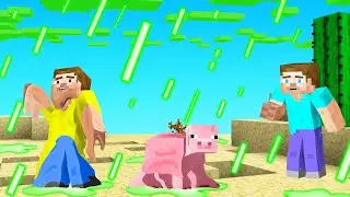 Surviving MINECRAFT with ACID RAIN!