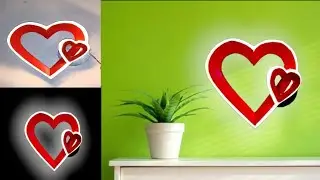 modern heart shape light making / diy wall hanging light making / paper heart
