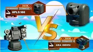 HPLS 100 VS ALKA (DEWS) Tier-3 Airdefence comparison | Modern Warships #modernwarships
