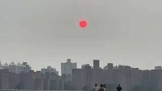 NYC Sunshine Filters Through Wildfire Smoke From Canada