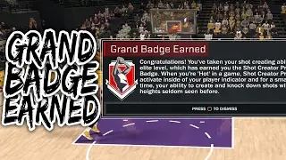 NBA 2K17 How to get the Shot Creator Grand Badge
