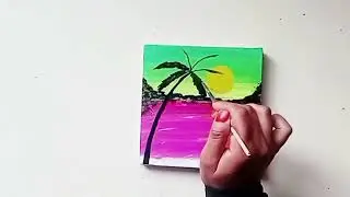 Acrylic painting for beginners|painting tutorial|simple and easy painting 