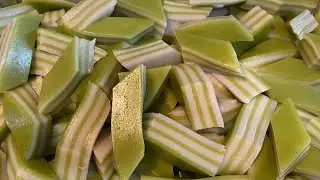 How to make Steamed Layer cake with new flour  ເຂົ້າໜົ້ມຊັ້ນ ຊາວວັງ