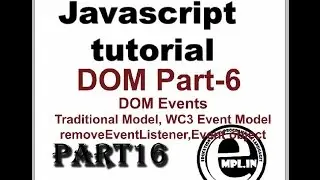 JavaScript tutorial in Hindi Part-16 DOM-6 DOM Events