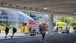 Live update from JAX airport following parking garage fire