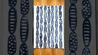 Great way to make and store collage papers - Stamping with Acrylics #collagefodder