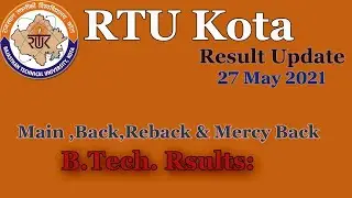 RTU Result Update🔥 May 2021 || RTU new Update 2021 || RTU Kota