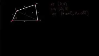 Matlab Tutorial - Four Bar Linkage Animation: Finding the Equations (1/2)