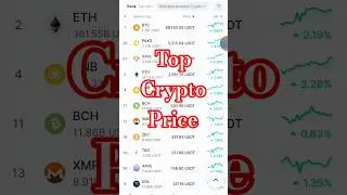 Current Price of Top Crypto #cryptonews #cryptoprice #cryptocurrency