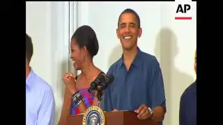 President Barack Obama and his family are hosting a barbecue and concert at the White House for more