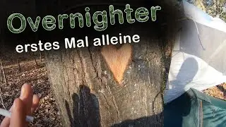 Teil 1 - ERSTER 24H SOLO OVERNIGHTER 🏕️ (Duo) |🐗 Wildschwein Begegnung, Wald, Wochenende, 2 Nächte