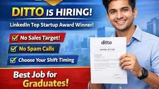 NEW JOB UPDATE | WORK FROM HOME | BEST JOB FOR GRADUATES | @Ukti28 #job #ditto #jobsforhousewifes