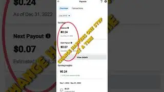 FB PAGE/REELS EARNINGS! Change Happens One Step at a Time | #fbpage #fbreels #fbfollowers #earnings