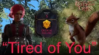 Baldur's Gate 3: Most rigged Dice Roll against the Squirrel