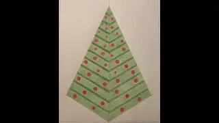 Assonometria isometrica di piramide a base quadrata Albero di Natale