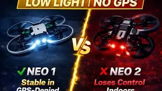 Neo 1 vs Neo 2 &ndash; Low-Light Indoor Flight Test (GPS-Denied Results)